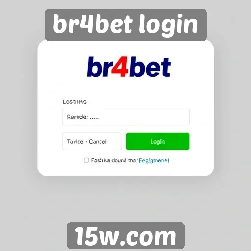 Análise da interface do br4bet login